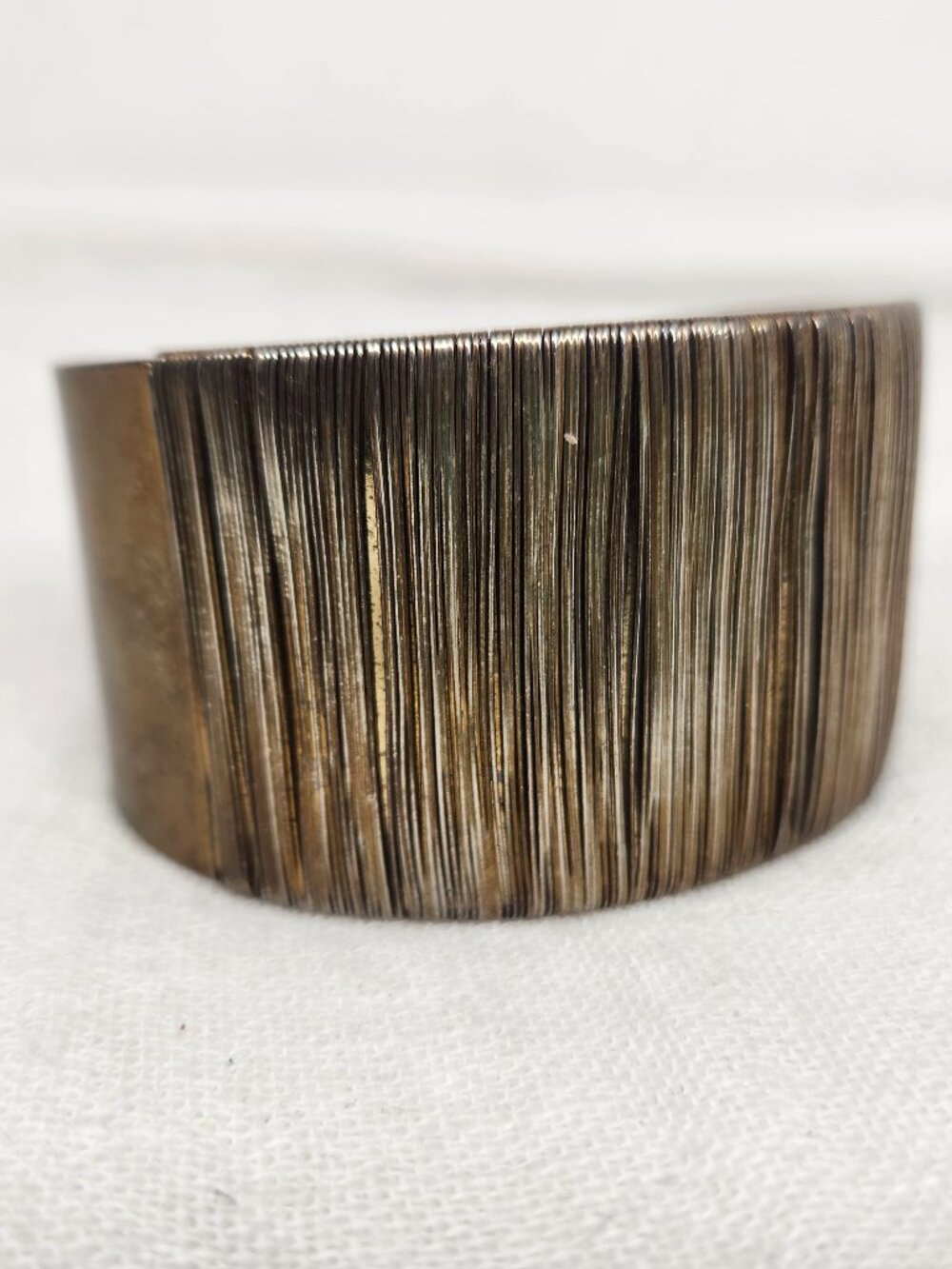 Brass Wired Cuff Bracelet Bangle Statement